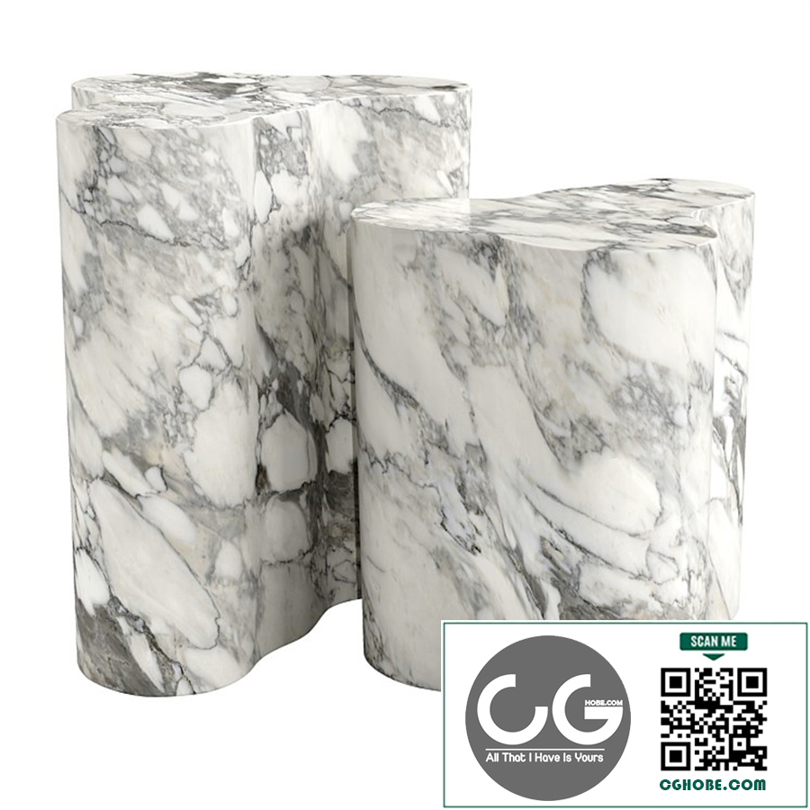 Candelabra home slab marble side tables