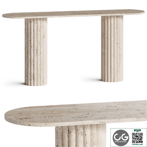 Peca Jalisco Rima Travertine Console