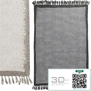 Border Shaggy Rug by Urban Outfitters