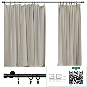 Curtains on clothespins