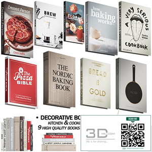 146 decorative books set 17 kitchen and cooking P03