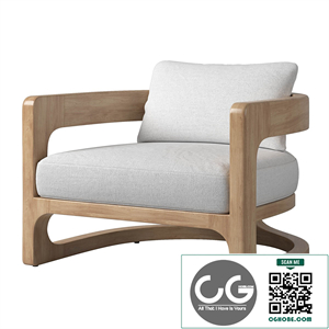 RH CASSALE LOUNGE CHAIR