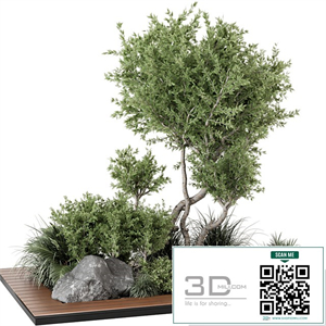 Outdoor Garden Set Bush and Tree - Garden Set 813
