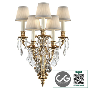 Classic wall lamp sconce Zanaboni.Crystal Wall Sconce