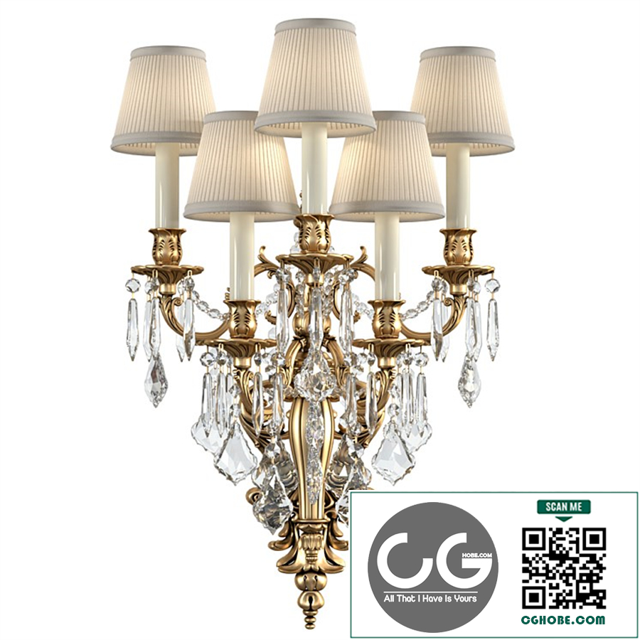 Classic wall lamp sconce Zanaboni.Crystal Wall Sconce