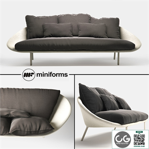 Miniforms LEM-x 3 seater sofa