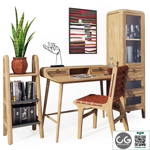 A set of office furniture. Desk Nalu La Forma