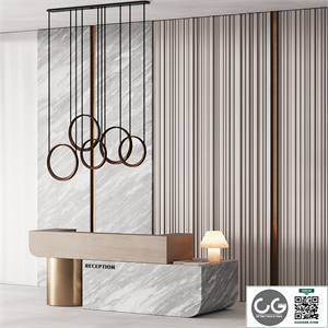 184 office furniture 04 reception desk 04