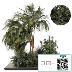 Outdoor Garden set bush and Tree - Garden Set 944