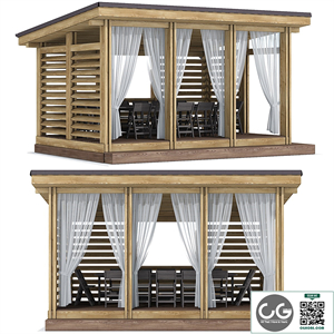 Arbor terrace veranda gazebo canopy