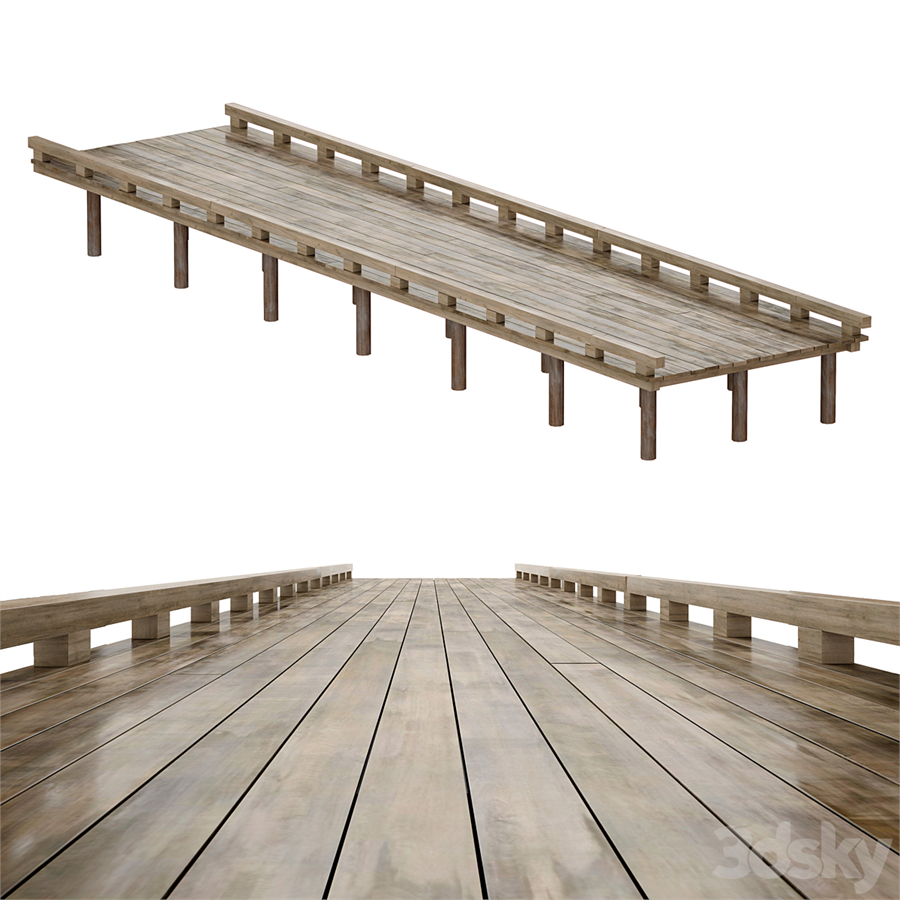 Coastal sea pier
