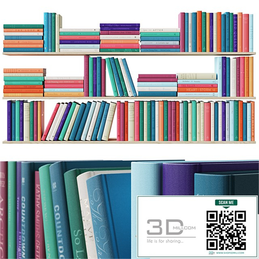 Colored books set