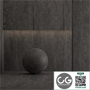 Porcelain tile Laminam Cemento Nero. 3000x1000 mm. 