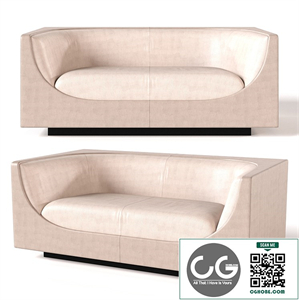 Jorge Zalzupin Cubo two-seater sofa