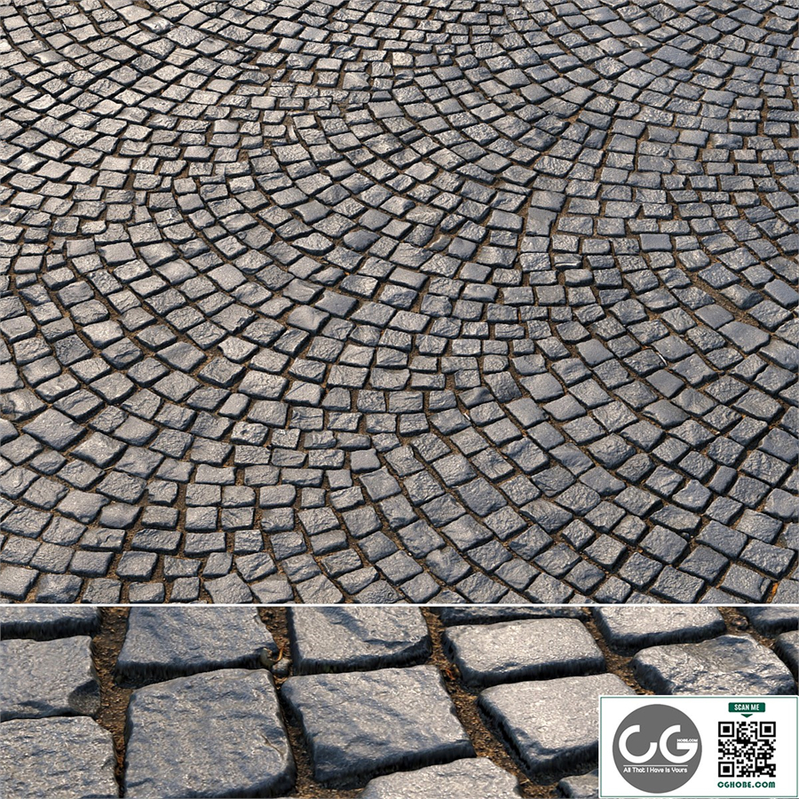 Material of radial paving slabs 01