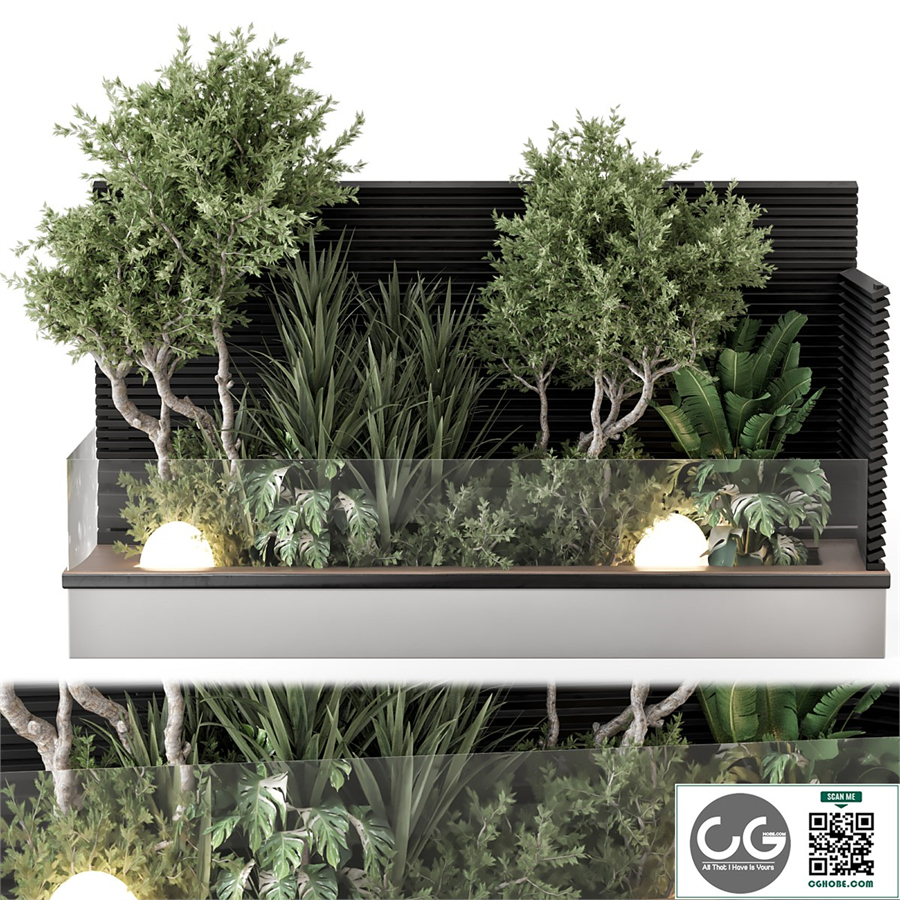 Backyard and Landscape Set Bush and Tree - Set 1139