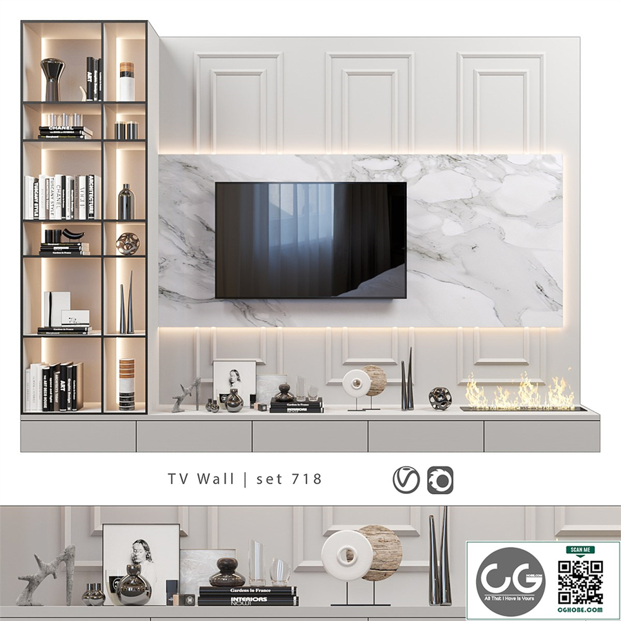 TV Wall | set 718