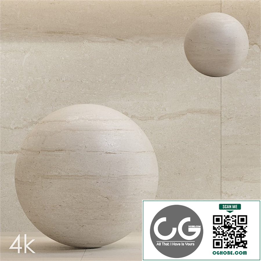 Marble Set 06 - Bundle - 2 Types: Limestone and Travertine marble