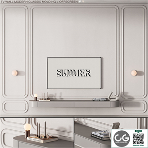227 tv wall kit 09 modern classic molding 01