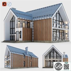 Barnhouse with terraces and balconies
