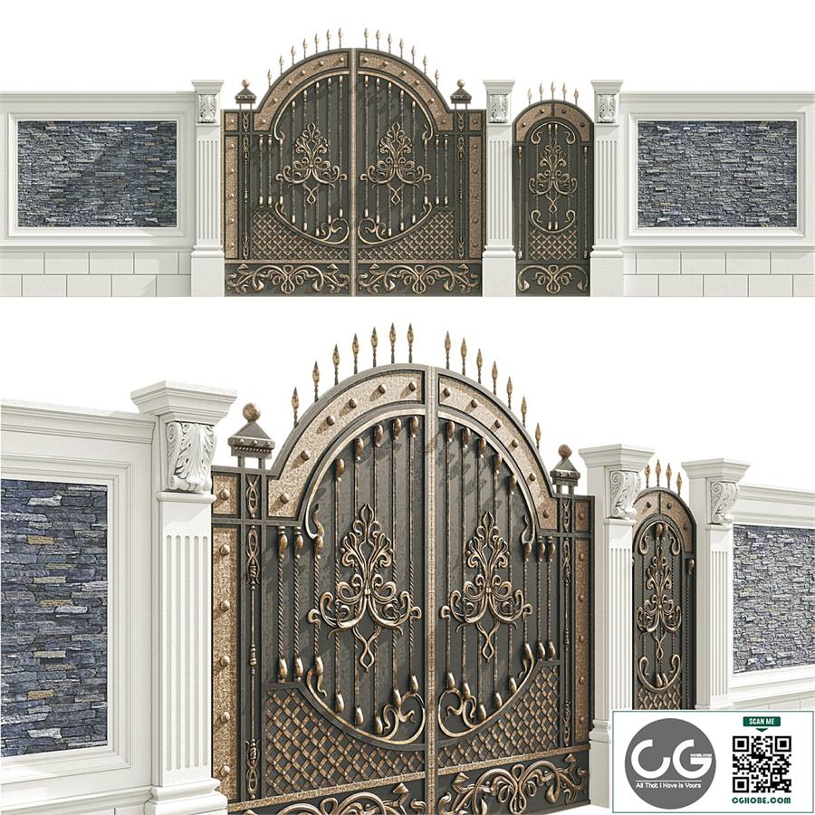 Fence with gate