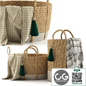 Balinese Tassel Basket