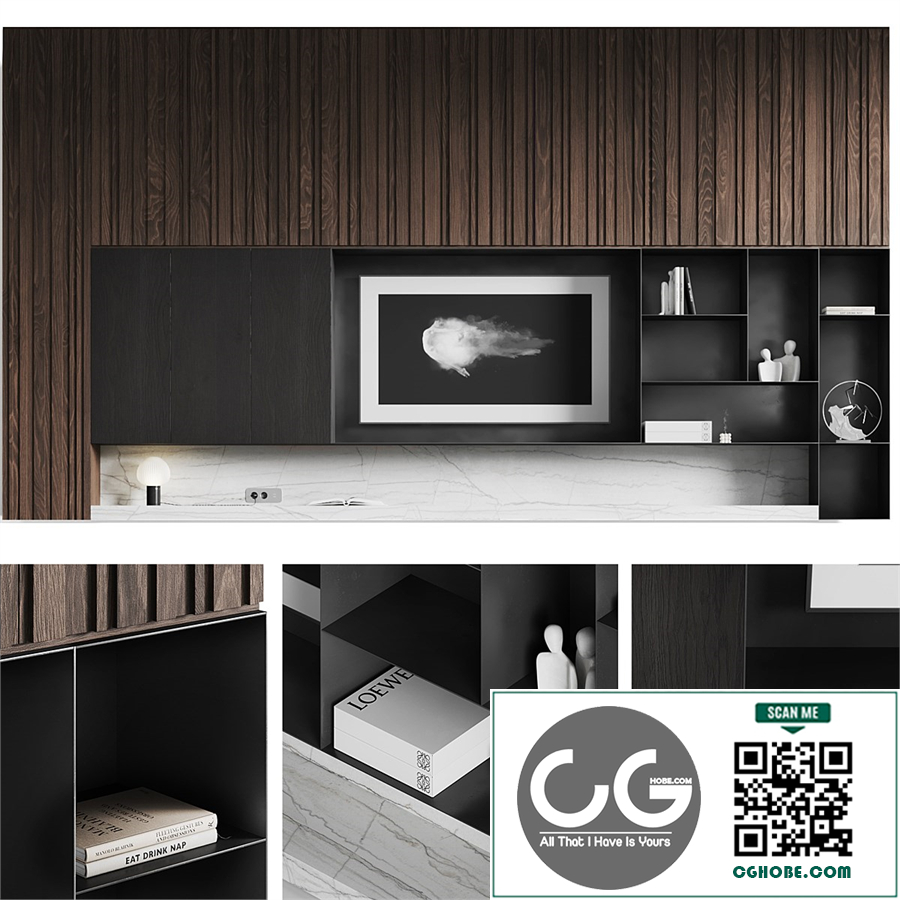 TV wall Modern