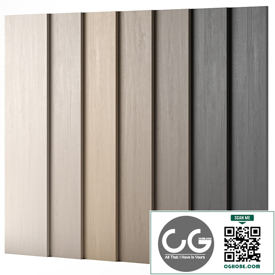 Wood materials Oak - 7 colors - set 01