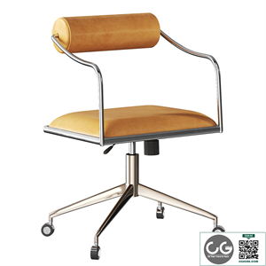 ORSEN SADDLE LEATHER OFFICE CHAIR by CB2