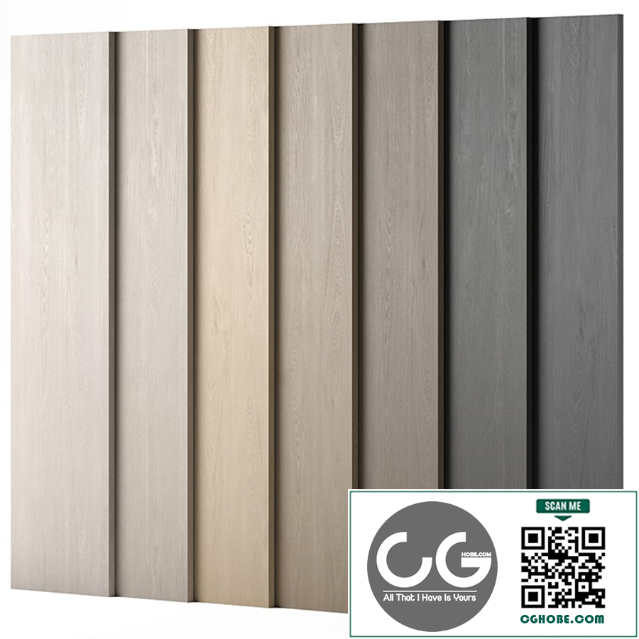 Wood materials Oak - 7 colors - set 07