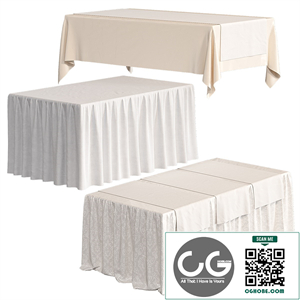 Tablecloth on a rectangular table
