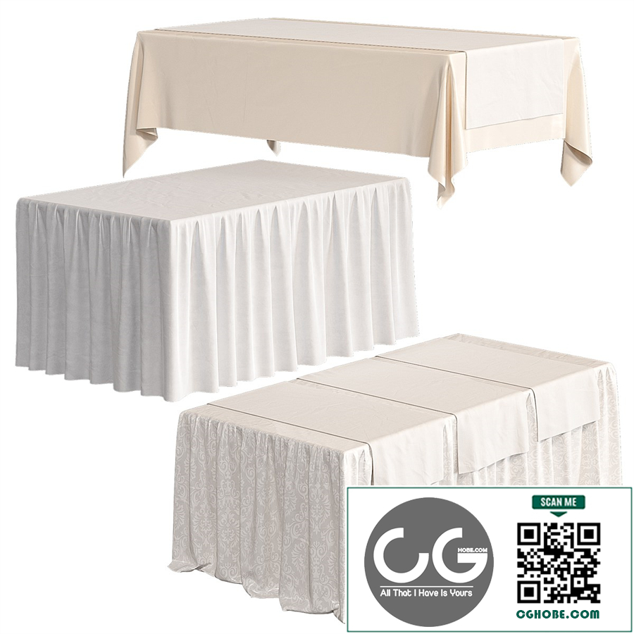 Tablecloth on a rectangular table