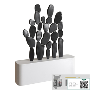 Wood Cactus Decoration