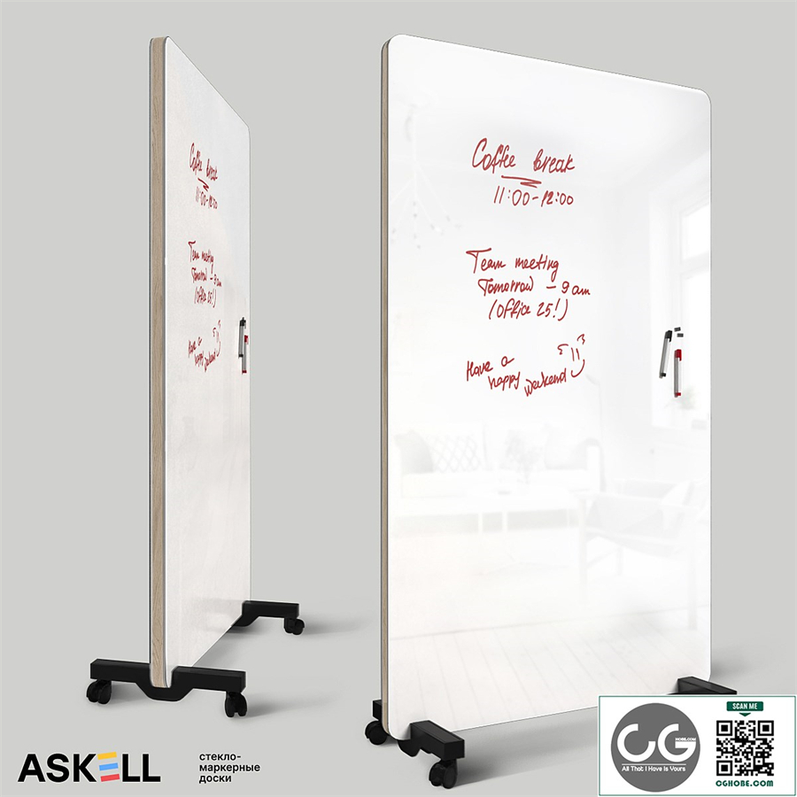 Mobile magnetic whiteboard 