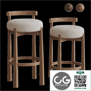 MIREN bar stools by Noho Home in two sizes