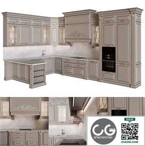 Classic style kitchen 04