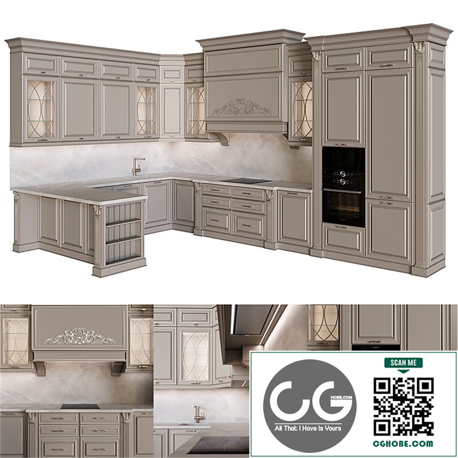 Classic style kitchen 04