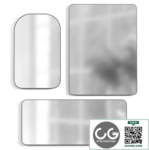 AUDRE BRASS RECTANGULAR WALL MIRROR