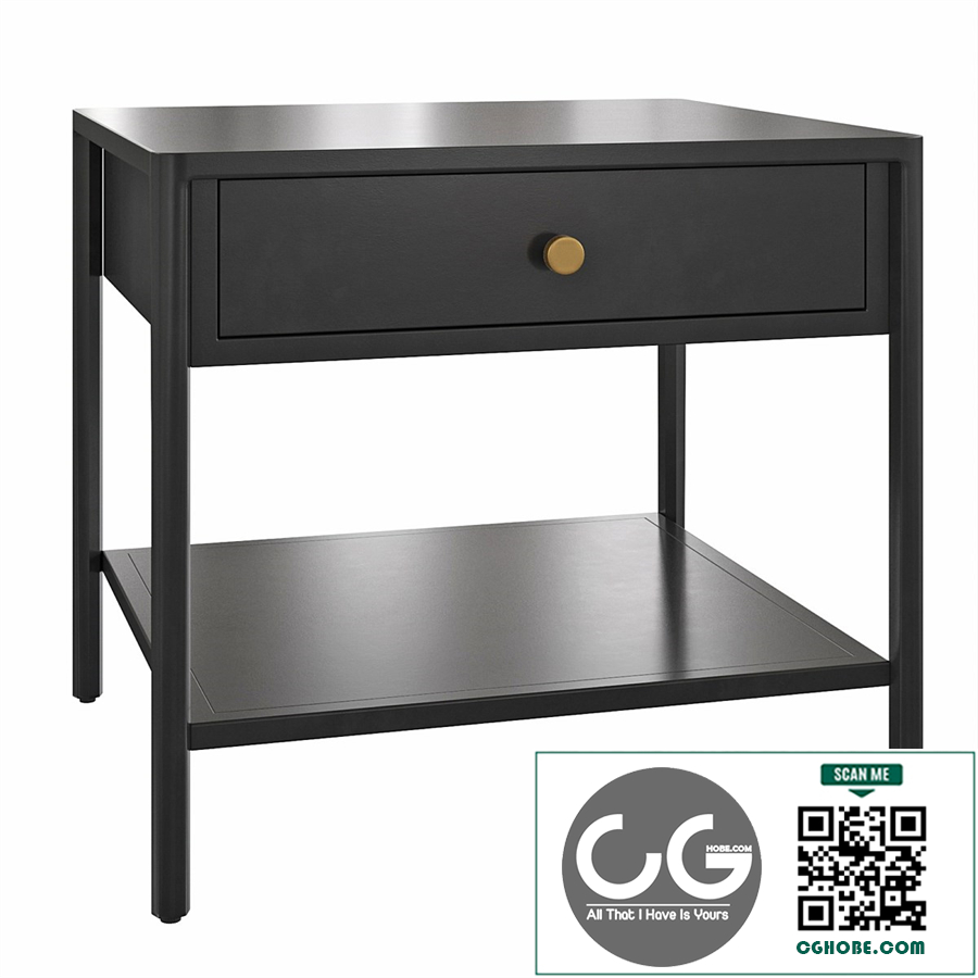 Metal End Table Harmon