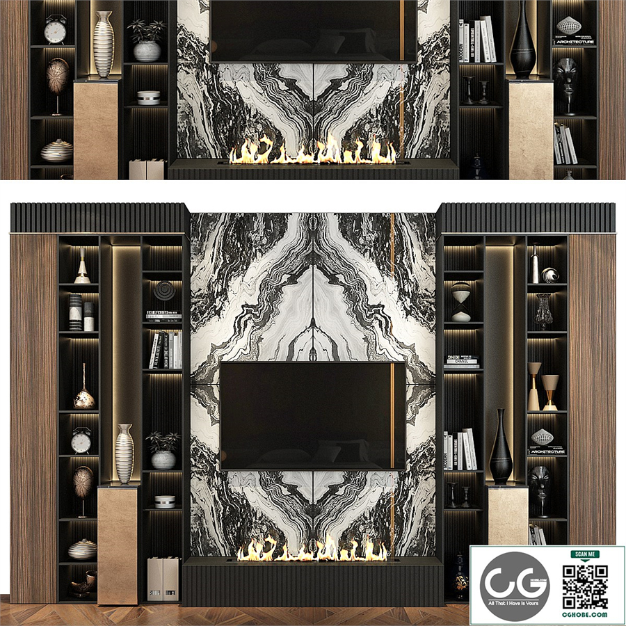 Plywood TV Shelf YTR-84