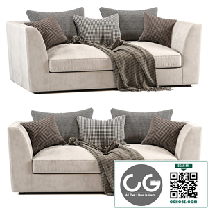 Hadleigh Fabric Small Sofa