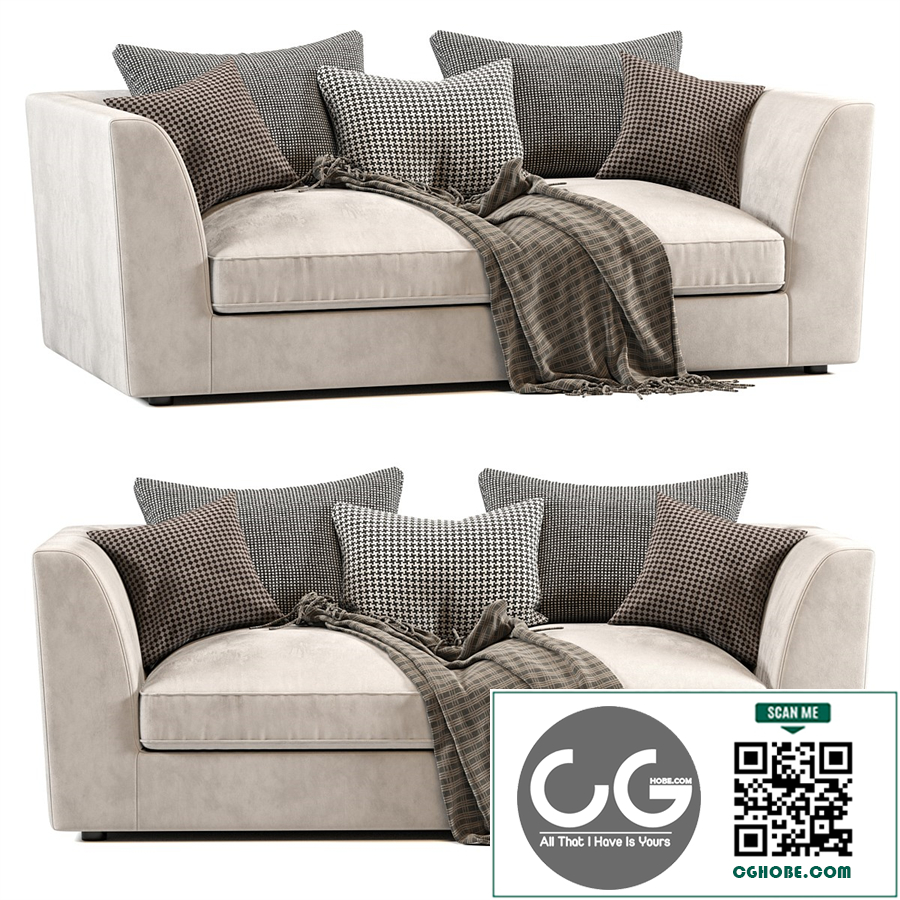 Hadleigh Fabric Small Sofa