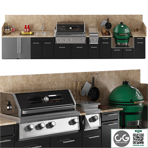 TREX outdoor kitchen