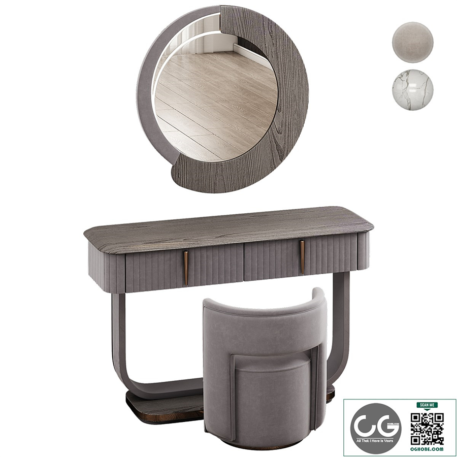 Saber Jewels CRYSTAL Narrow Dressing table