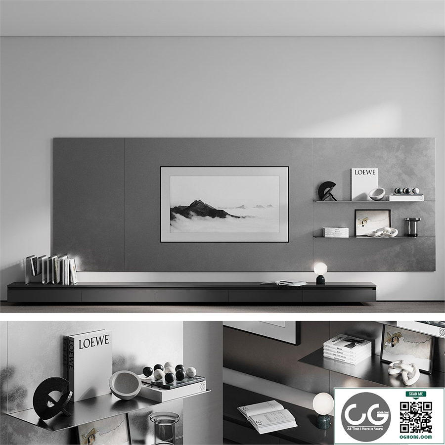 TV wall Glowe