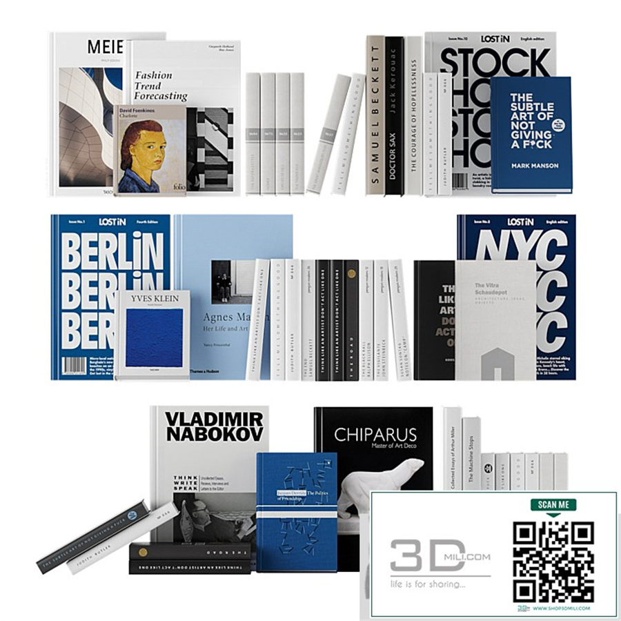 book set 02 - blue