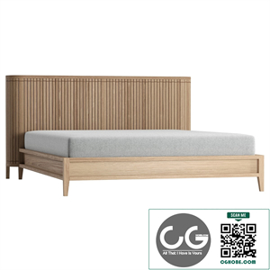 Koppar Light Queen Bed FSC Teak
