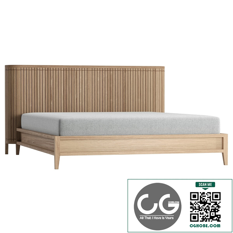 Koppar Light Queen Bed FSC Teak
