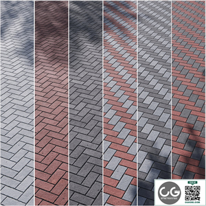 Paving Concrete Set 01(6 type colors)
