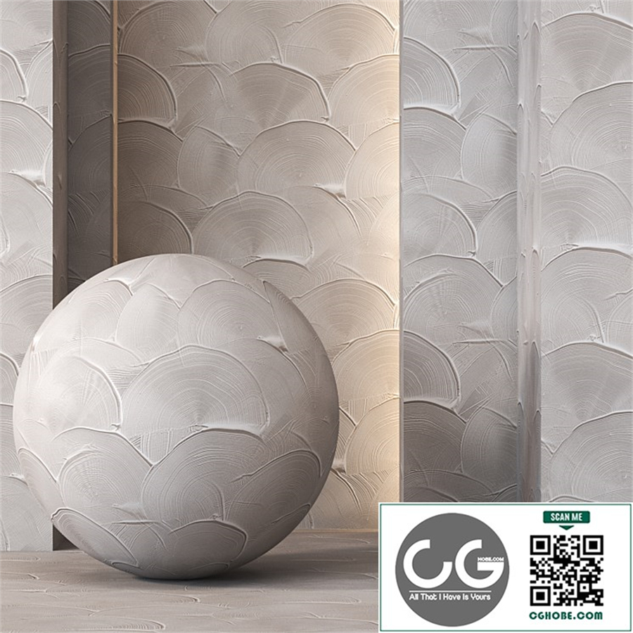 Decorative Plaster Wall Texture 4K - Seamless